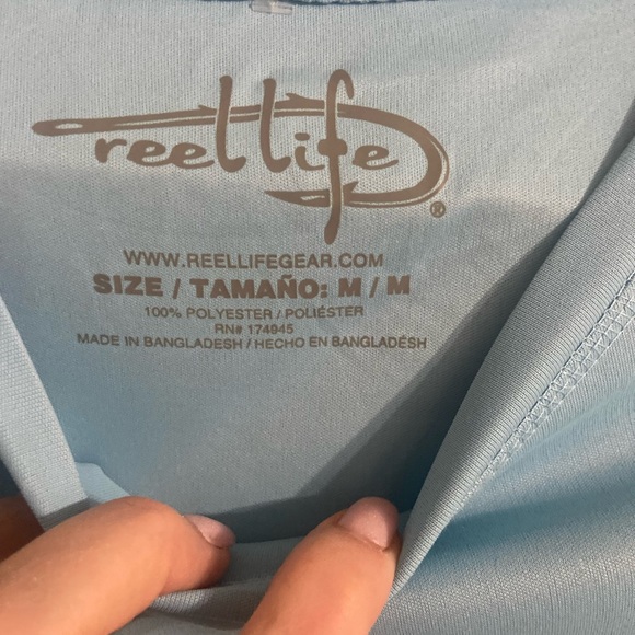 NWT. Reel life long sleeve shirt size medium. - Picture 3 of 4